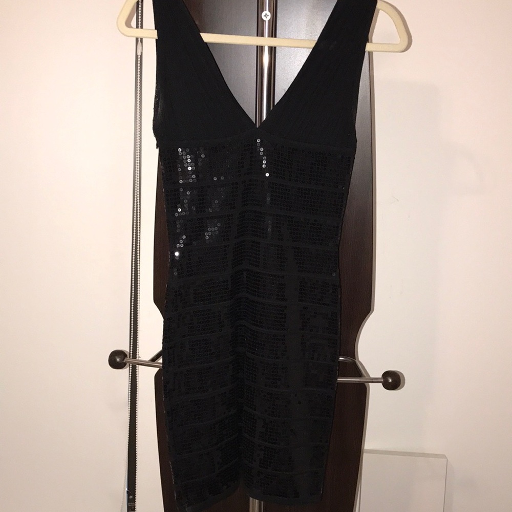 Black sparkly mini dress